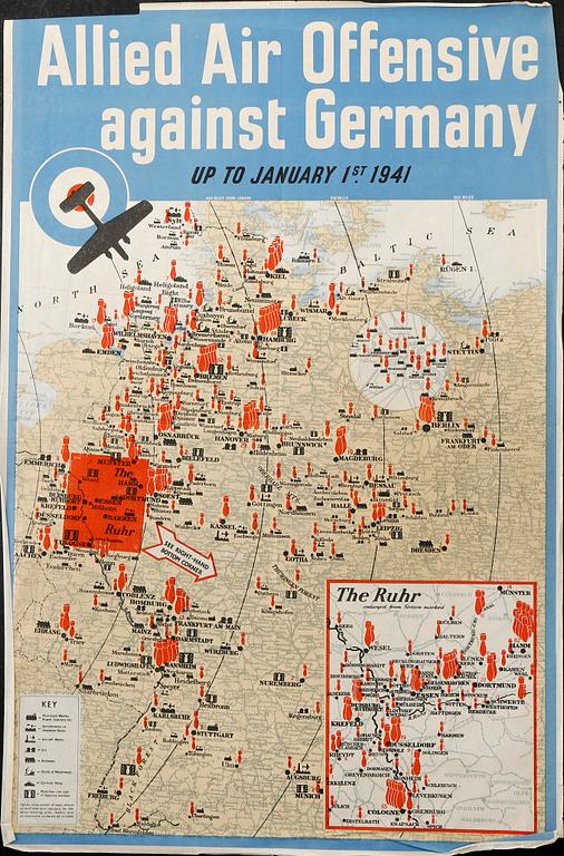 KRIGSAFFISCH, Allied Air Offensive, England 1941.
