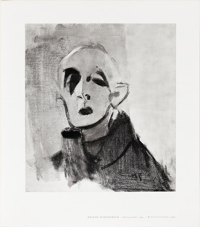 HELENE SCHJERFBECK, portfolio with 48 black and white reproductions, Stockholm 1945.