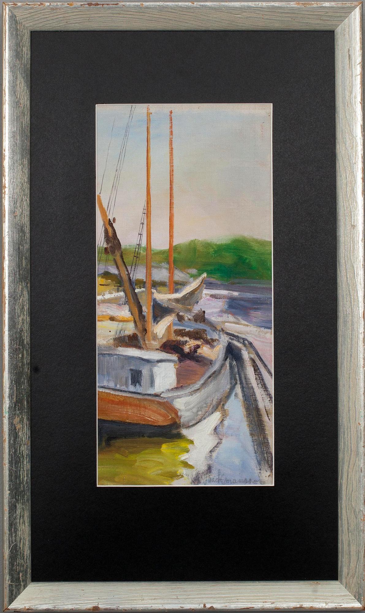 HUGO BACKMANSSON (FINLAND), olja på skiva, sign.