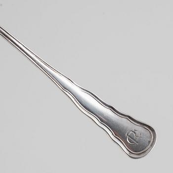 Bestickuppsättning, 78 delar, silver, "Hallbergs Chippendale", CG Hallberg, Stockholm, bl a 1934.