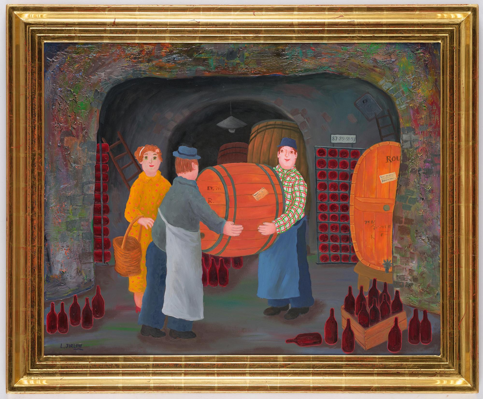 Lennart Jirlow, In the wine cellar.