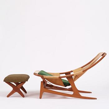 Arne Tideman Ruud, a teak 'Holmenkollen'/'3030' lounge chair from AS Inventar/ Norcraft, Gjövik, Norway, 1950s-1960s.