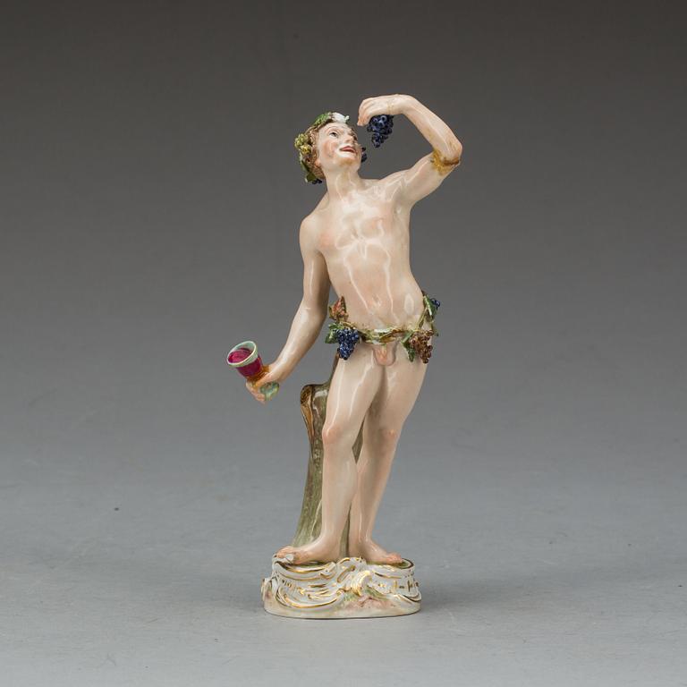 FIGURIN, porslin, Meissen 1800-tal.