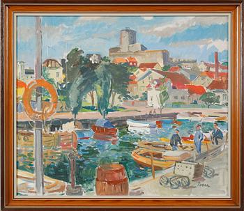 MARTIN POSER, oil on canvas, signed.