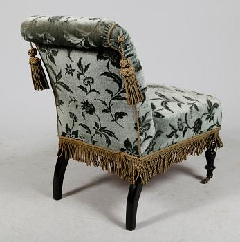 SALONGSMÖBEL, 5 del, tapetserarstil, nyrenässans, sent 1800-tal.