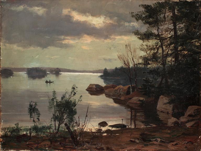 HERMAN SÖDERSTEN, olja på duk, signerad.