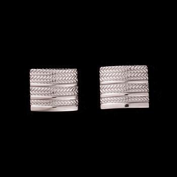 MANSCHETKNAPPAR, sterlingsilver, Ermenegildo Zegna, Edinburgh, 16,9 g. Original etui.