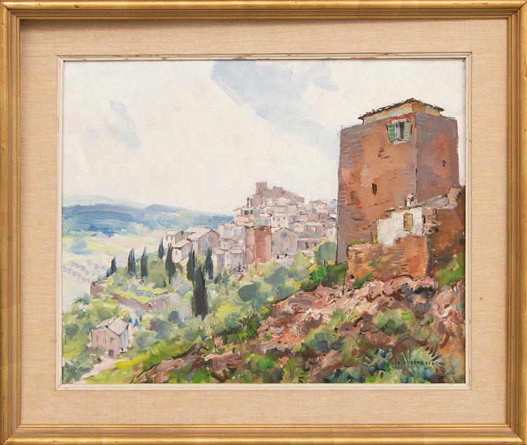 Olle Hjortzberg, olja på duk, signerad.