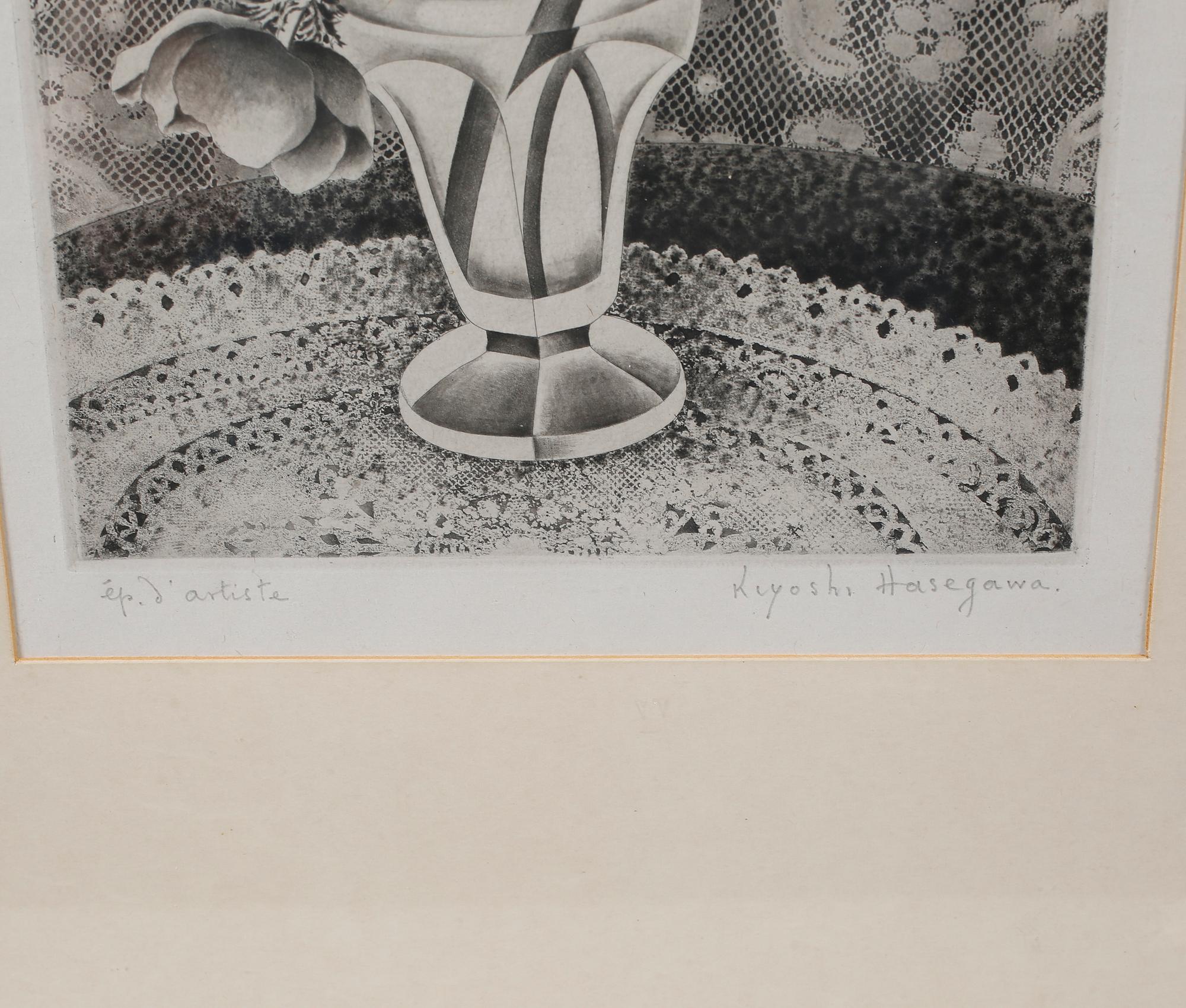 KIYOSHI HASEGAWA, aquatint, signerad, numrerad EA.