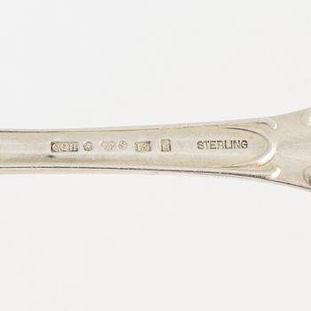 Besticksuppsättning, silver, 102 delar, mestadels "Prince Albert", C.G. Hallberg, Stockholm, 1958-62.