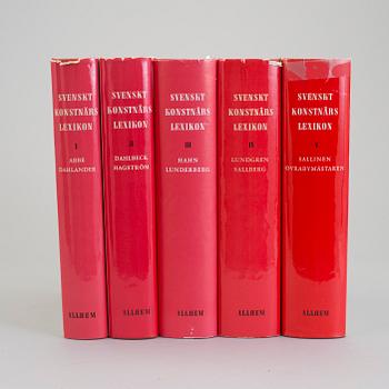 BOOKS, Vol 5, Swedish artist dictionary, Dahl-Beck Hagstrom (ed), Allhems Publishers, Malmo, 1953/61.