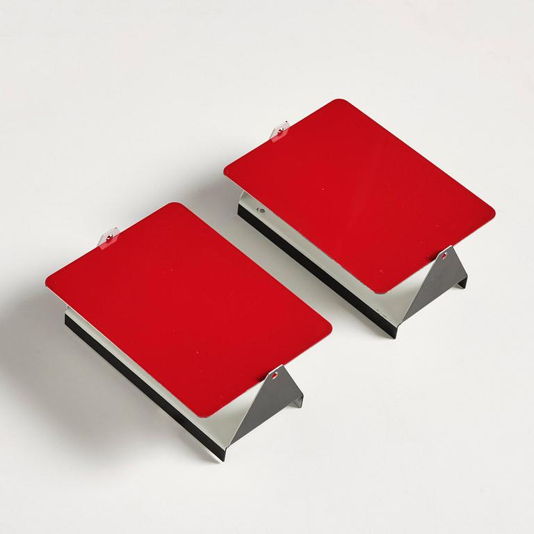 Charlotte Perriand, a pair of wall lights model "CP1", La Société Centrale d'Eclairage, France, 1960s.