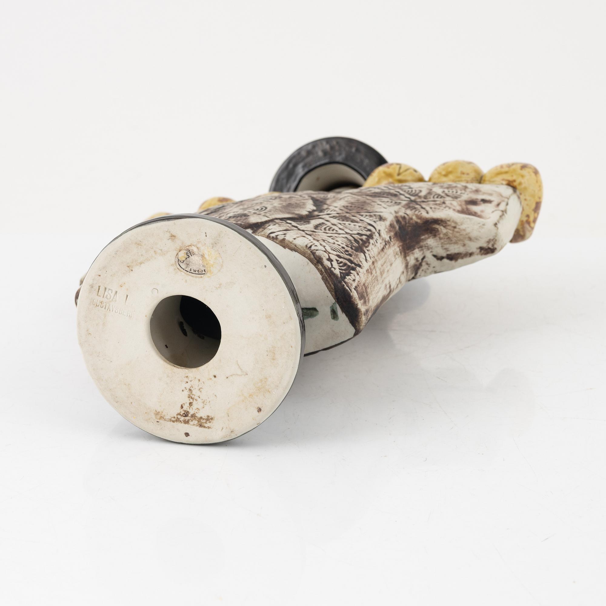 Lisa Larson, figurin, "Fågelskrämma", Gustavsberg, 1970-71.