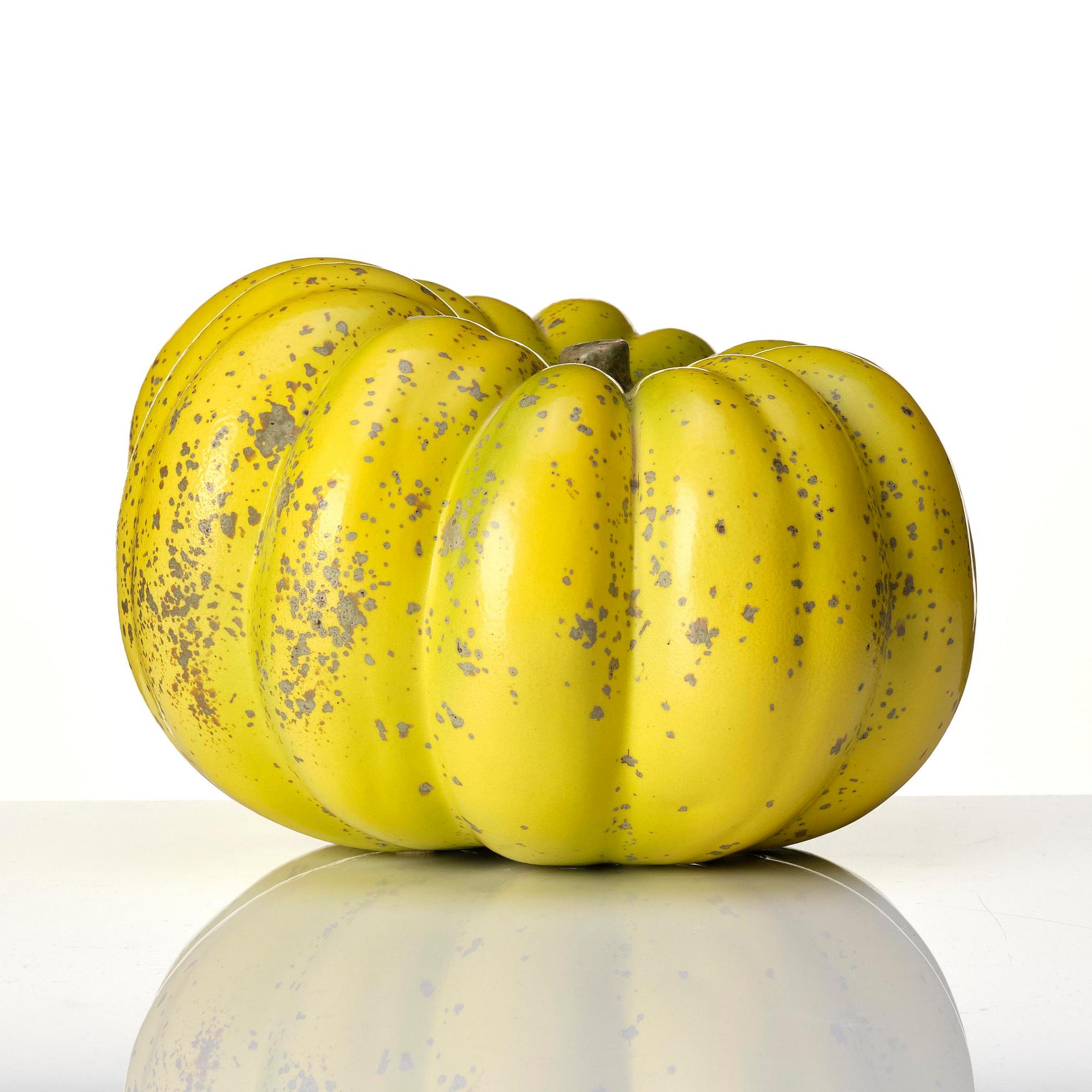 Hans Hedberg, a faience sculpture of a pumpkin, Biot, France.