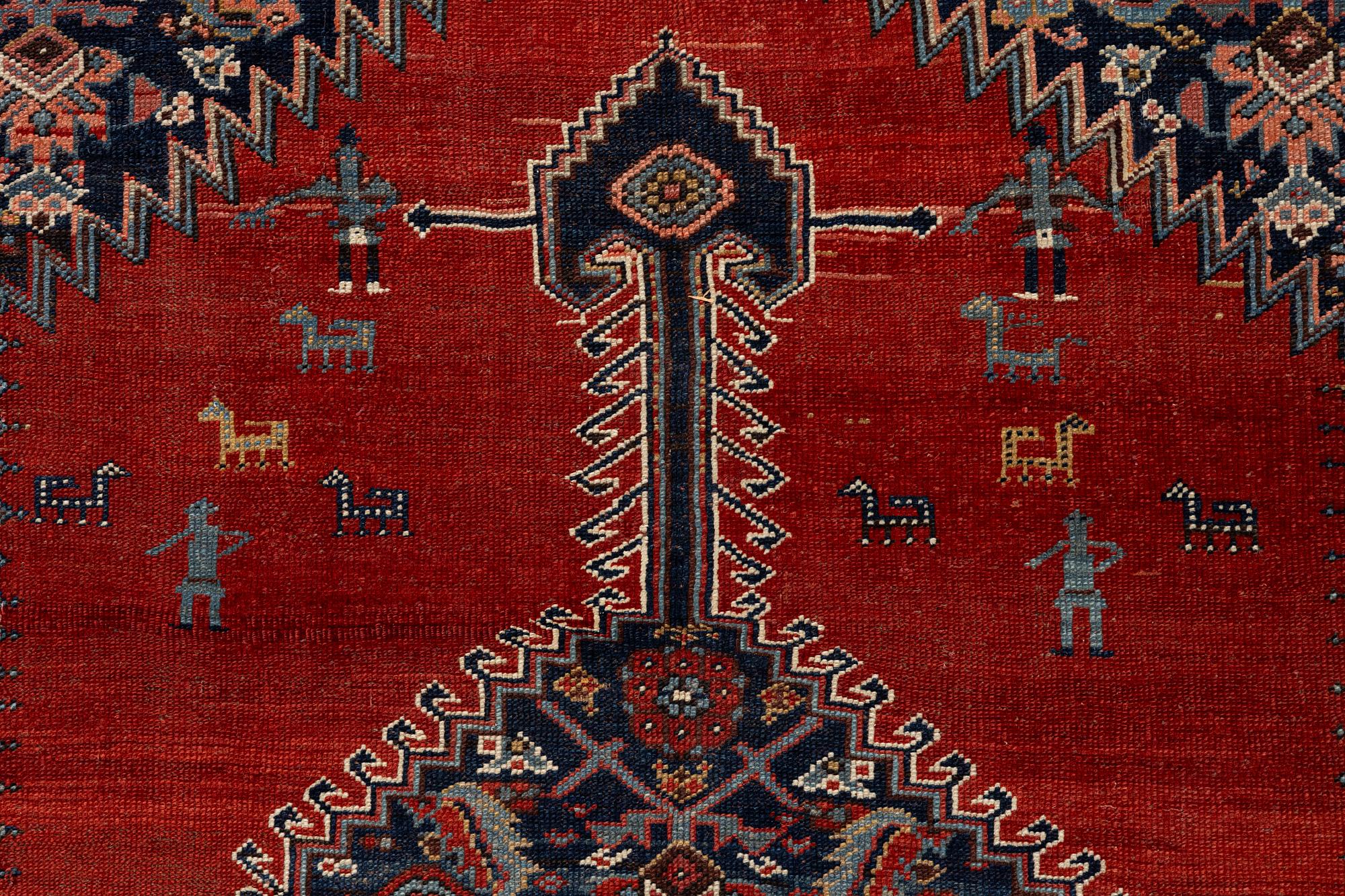 A Malayer runner, west Persia, c. 560 x 200 cm.