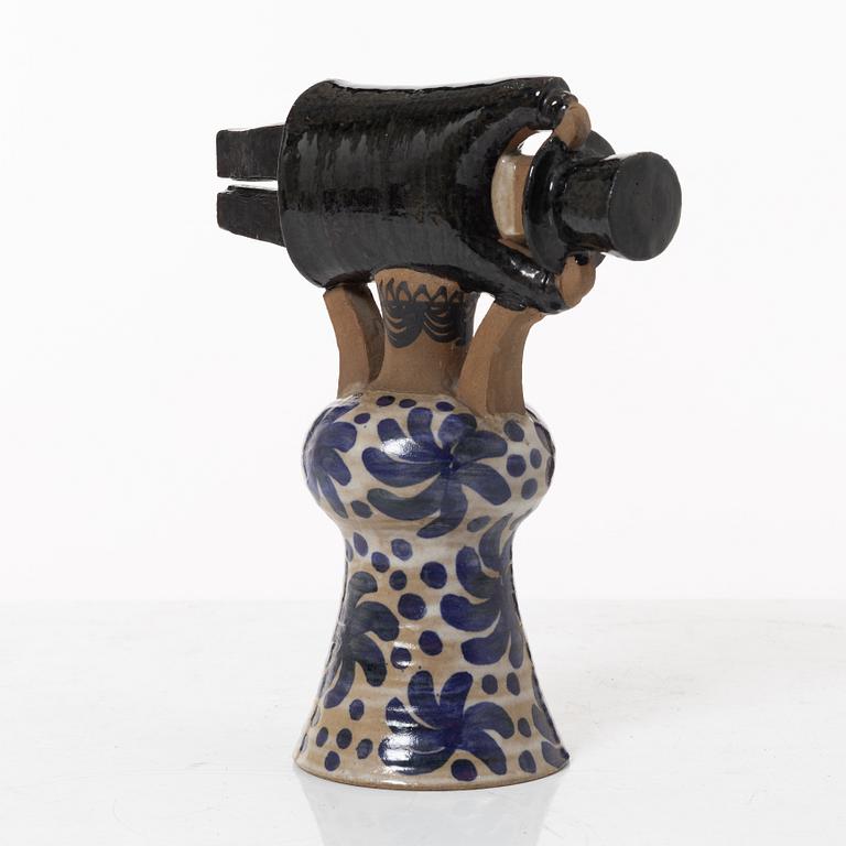 Lisa Larson, a 'Samhällsdebatten' stoneware figurine, Gustavsberg.