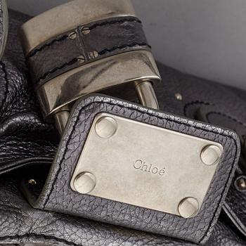 CHLOÉ, a metallic leather 'Paddington' bag.