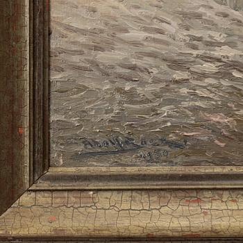 Adolf Bock, Sailing Ship at Anchor.