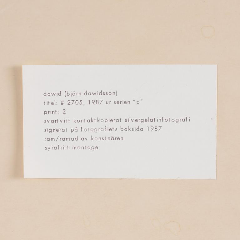 Dawid (Björn Dawidsson), "#2705", 1987.