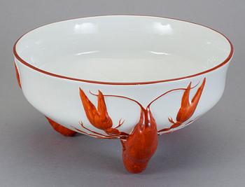 SKÅL, flintgods, Ur Kräftservisen, Rörstrand, 1900-talets första hälft.