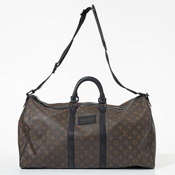 Louis Vuitton, weekend bag, "Keepall Bandouliere 55".