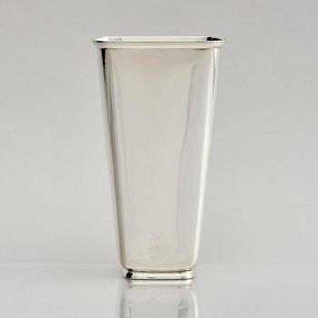 Åke Strömdahl, a sterling silver vase, company Hugo Strömdahl AB, Stockholm 1961.