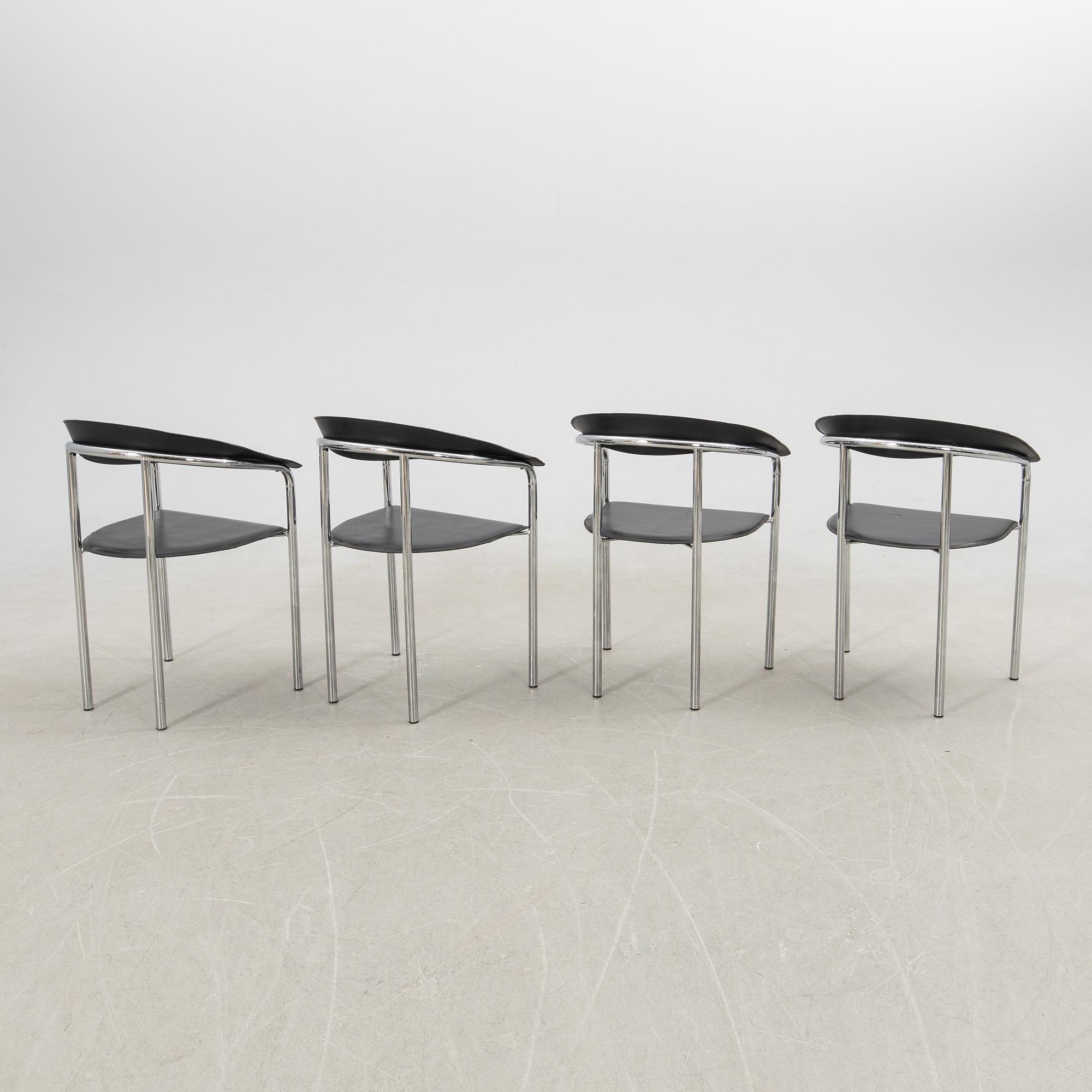 Chairs, 4 pcs, second half of the 20th century.