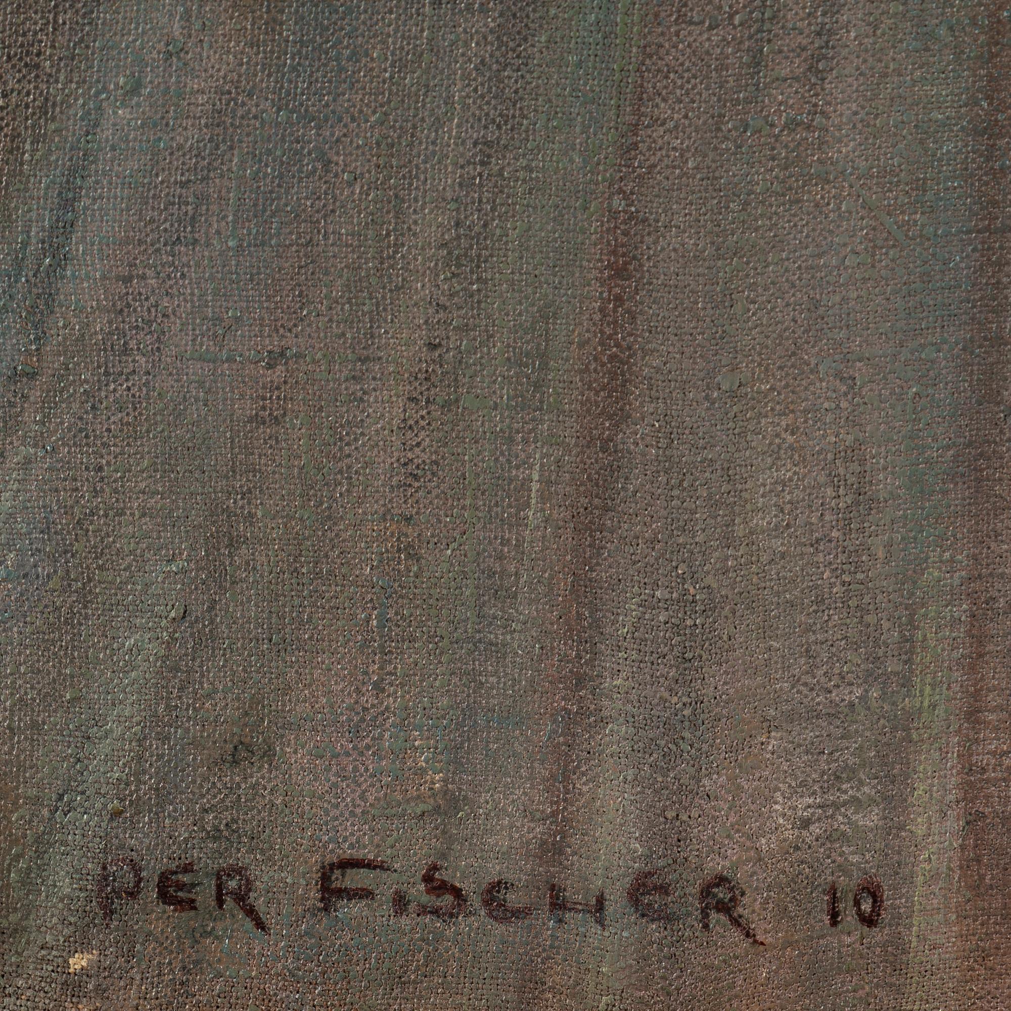 PER FISCHER, oil on canvas, signed and dated 1910.