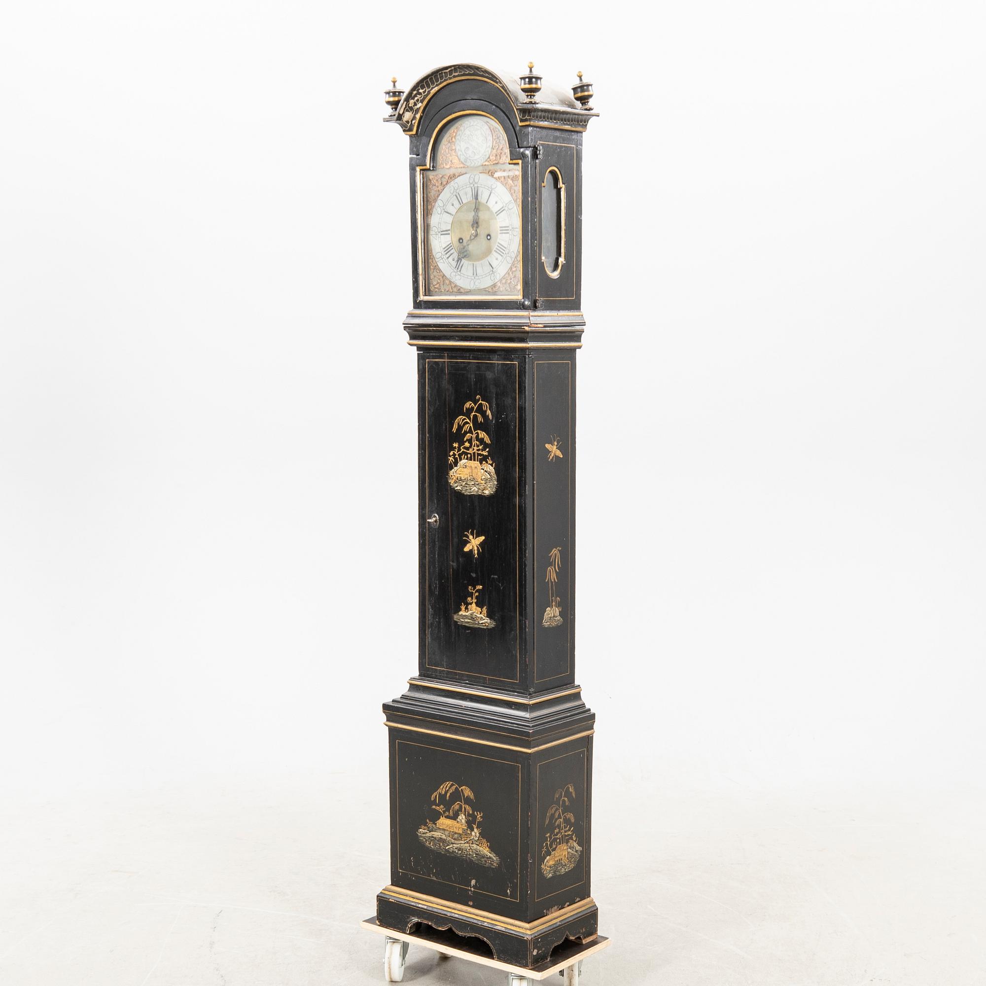 Floor clock, signed by Eric Nohrman, Norrköping around 1800.