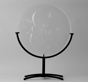 FAT, glas, signerad MR, Orrefors, 1900-talets fjärde kvartal.