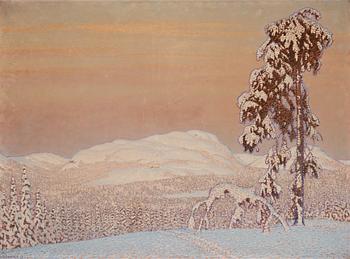 300. Gustaf Fjaestad, Winter landscape.