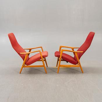Alf Svensson, armchairs,
a pair, "Contour-Set 327", Bra Bohag, Ljungs Industrier AB.