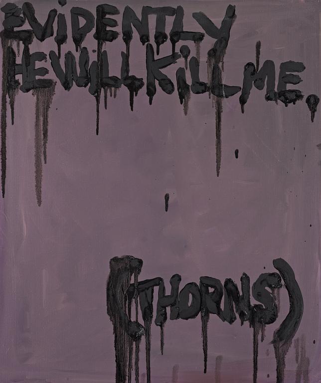 Bjarne Melgaard, BJARNE MELGAARD, oil on canvas, executed in 2006-2007.