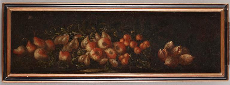 Unknown artist, 18th century. Overdoors with still life with fruits (2).