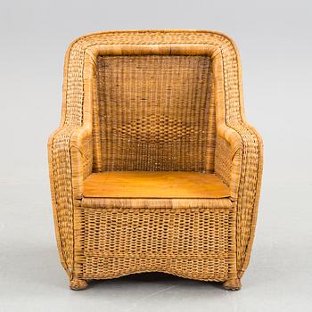 ARMCHAIR, rattan, first part of 20 th century.