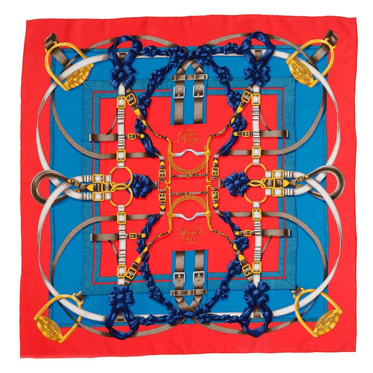 HERMÈS, a silk scarf, "Grand manège".