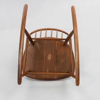 Illum Wikkelsø, a 'Gyngestol Nr. 3' rocking chair, Eilersen, mid 20th Century.