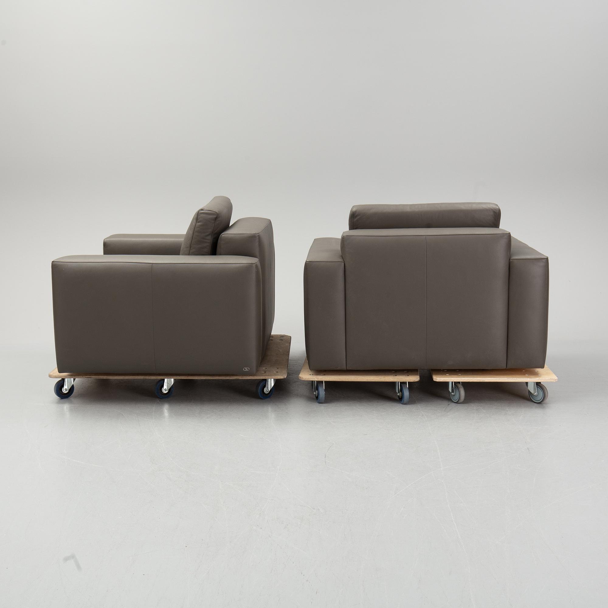 A pair of De Sede armchairs,