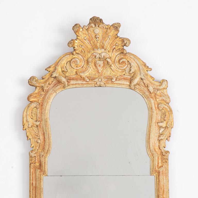 A rococo mirror, second half of the 18th century.
