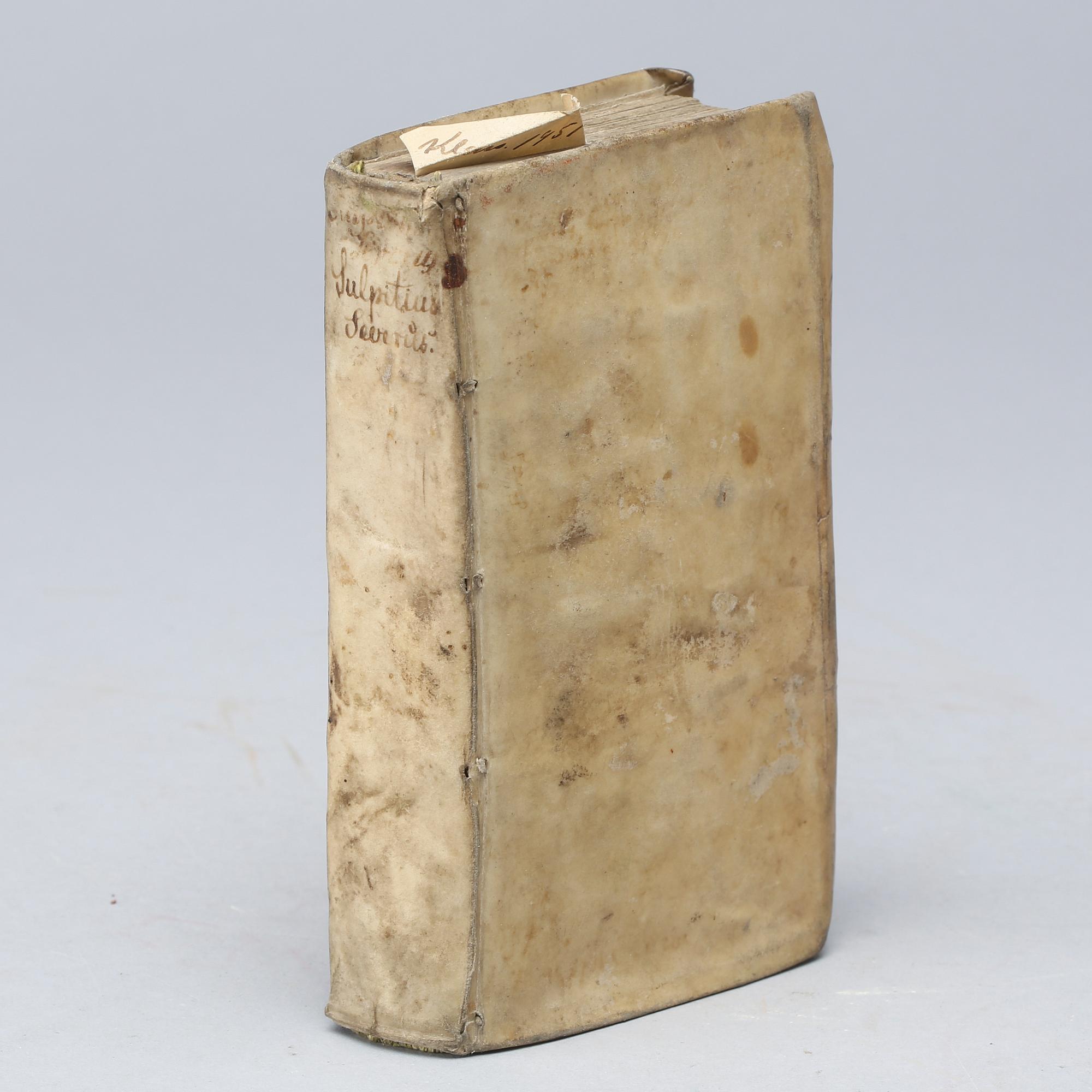 Sulpicius Severus,Sulpitii Severi Opera omnia quae extant. Ex officina Elzeviriana, Lugd. Batavor; Leiden, 1643.