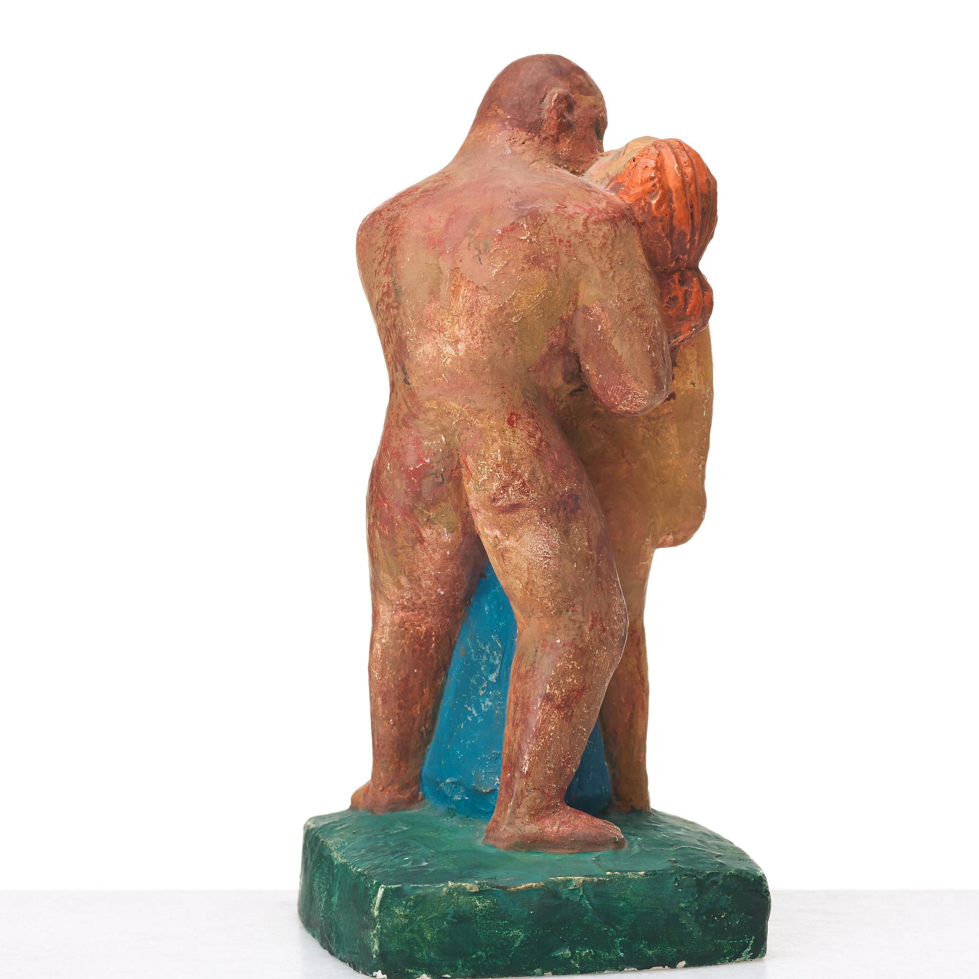 BROR HJORTH, sculpture, painted plaster, signed, numbered 1/10 and dated 1965.