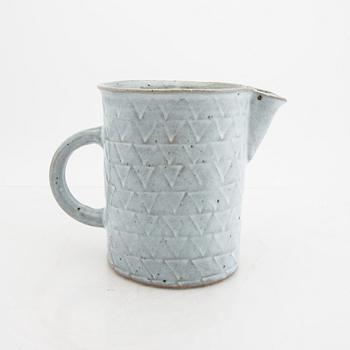 Signe Persson-Melin, a glazed ceramic pitcher, signed by hand.
