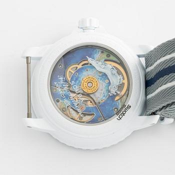 Swatch/Blancpain, Scuba Fifty Fathoms, Antarctic Ocean, wristwatch, 42.3 mm.