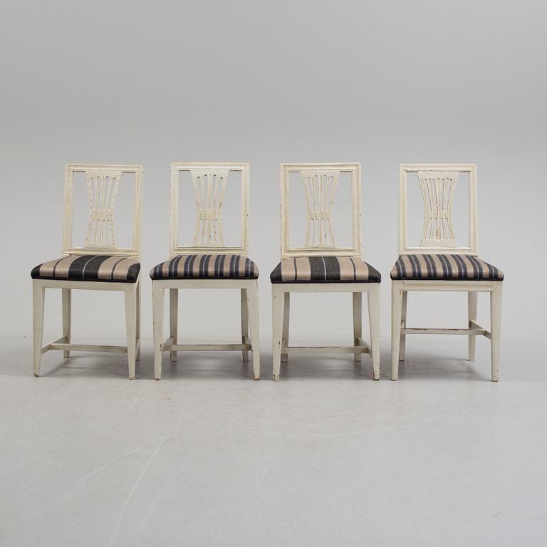 A set of four chairs, first half of the 19th century.