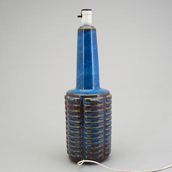 A Søholm stentøj stoneware table lamp, Bornholm, Denmark 1970's.