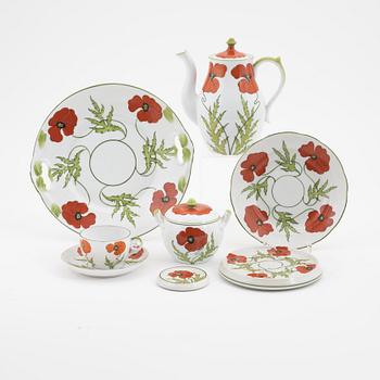 Hans Eduard von Berlepsch-Valendas, An 11-piece Art Nouveau porcelain service, Köppelsdorf Nord, Germany.