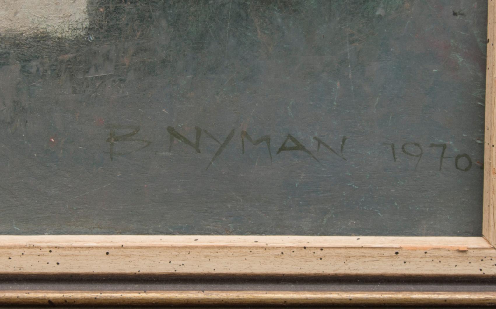 BJÖRN NYMAN, olja på skiva, signerad och daterad 1970.