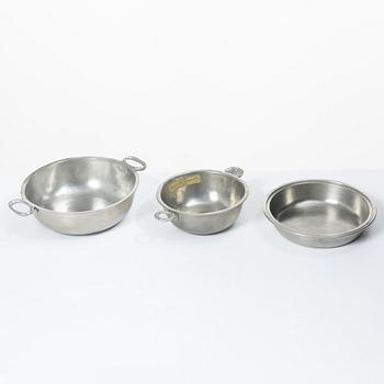 Bowls/ladles, 9 pcs, various masters.