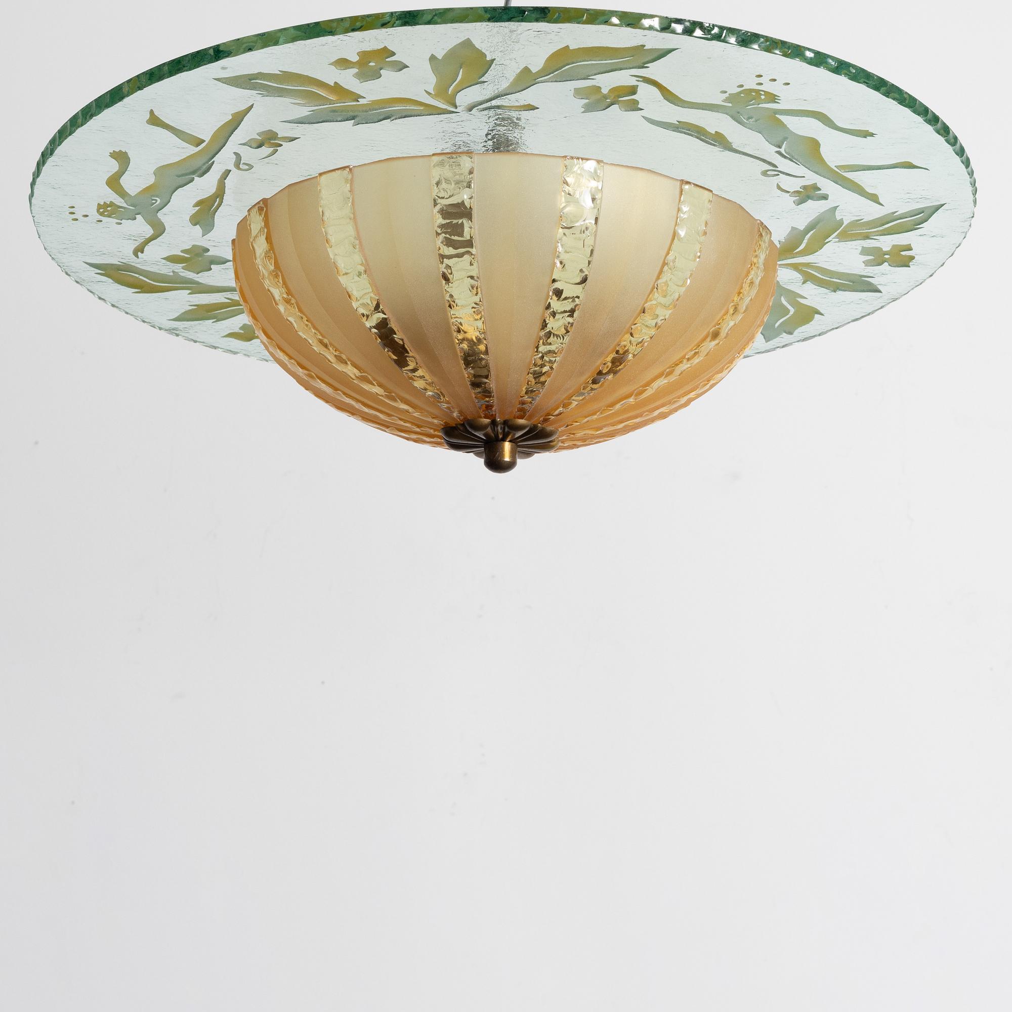 Plafondlampa, Swedish Modern, 1930/40-tal.