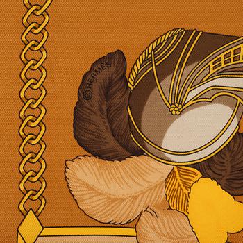 Hermès, scarf, "Chocs En Plumes".